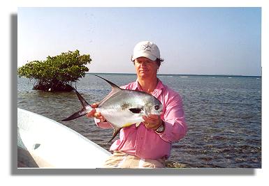 Capt. Johnston with a permit