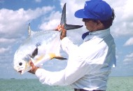 Edward Johnston with a typical Ascension Bay permit