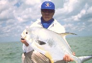 Capt. Edward Johnston with an Ascension Bay permit