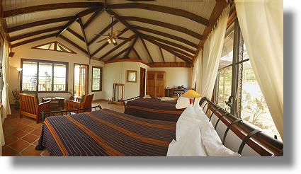 Interior view of room at Machaca Hill Lodge