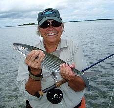 Jean with a bonefish