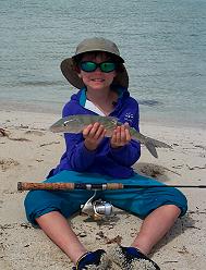 Aaron at Playa Blanca with a bonefish